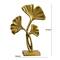 15" Gold Leaf Sculpture Decorative Accent
